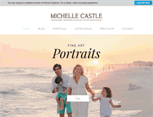 Tablet Screenshot of michellecastlephotography.com